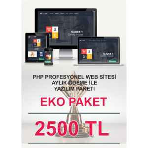 EKO AYLIK PAKET HAZIR WEB SİTESİ YAZILIMI
