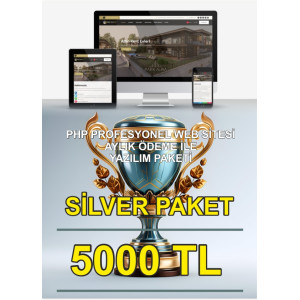 SİLVER AYLIK PAKET HAZIR WEB SİTESİ YAZILIMI
